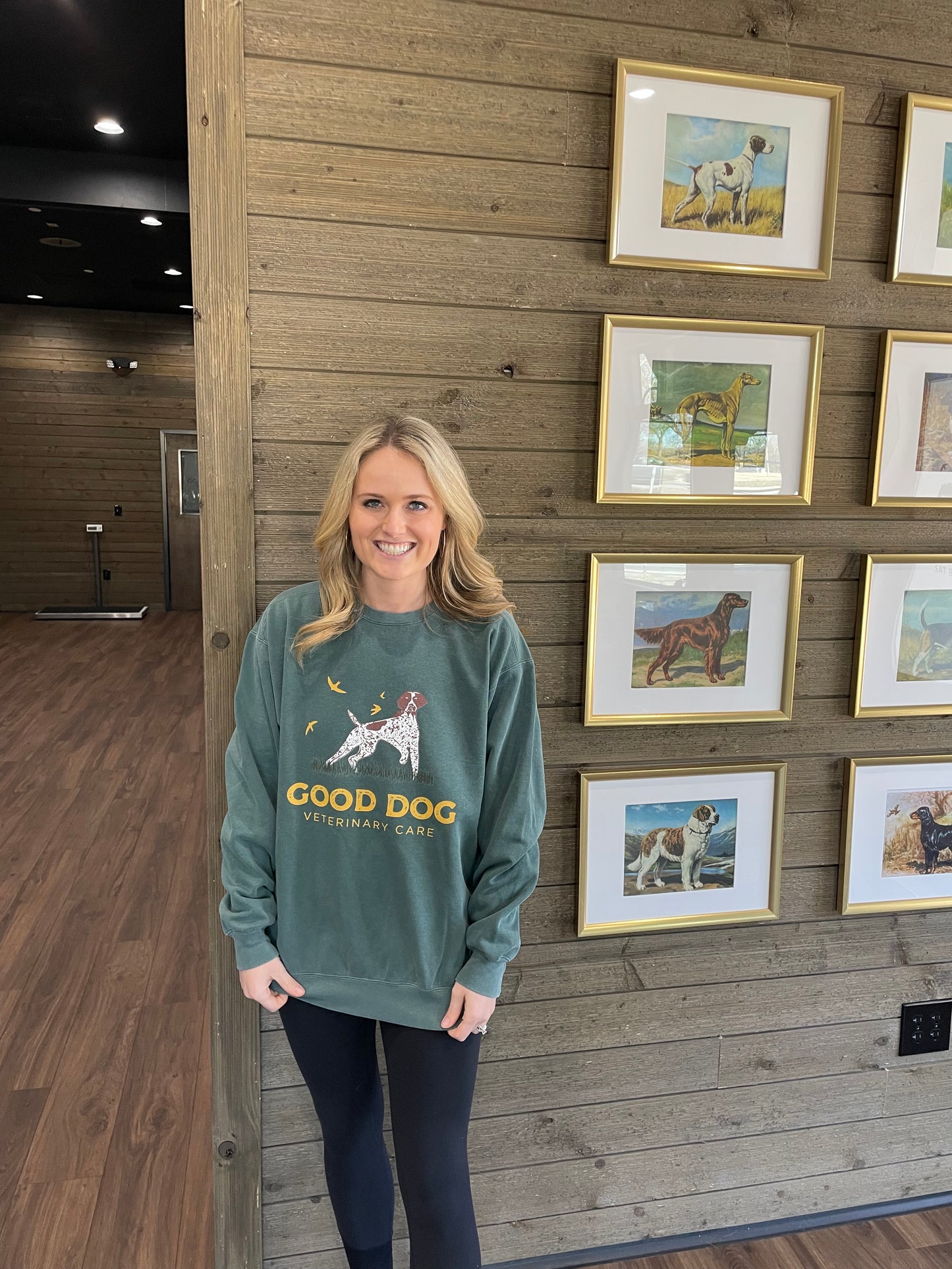 Good Dog Veterinary Care Sweatshirt - Spruce