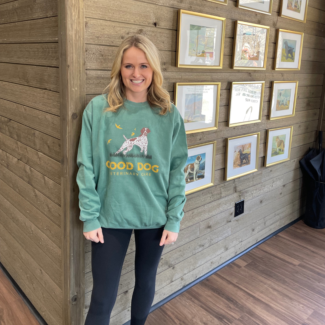 Good Dog Veterinary Care Sweatshirt - Light Green