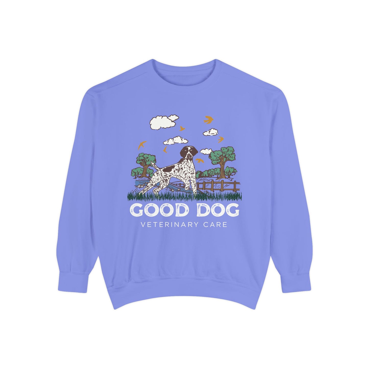 Good Dog Veterinary Care Sweatshirt - Scenic Logo Edition