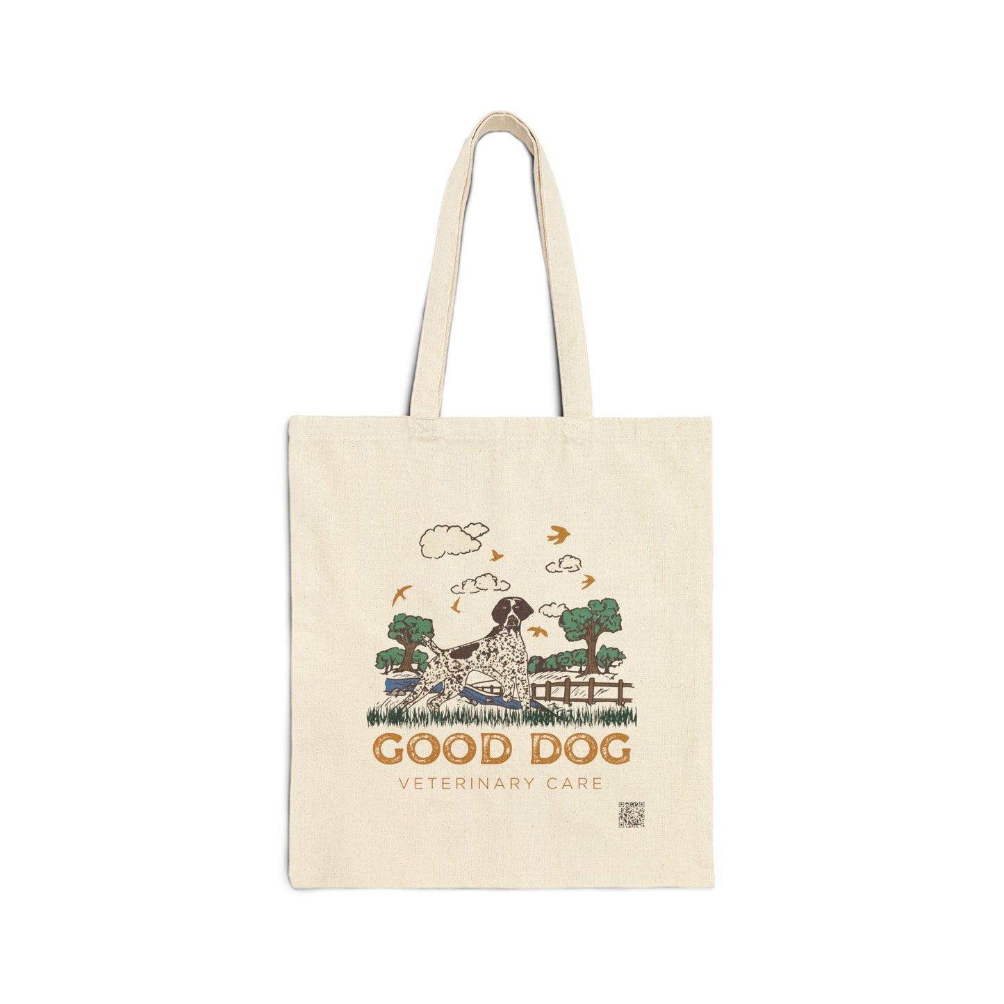 Tote Bag — "Good Dog" Canvas Tote, Scenic Logo Edition for Dog Lovers