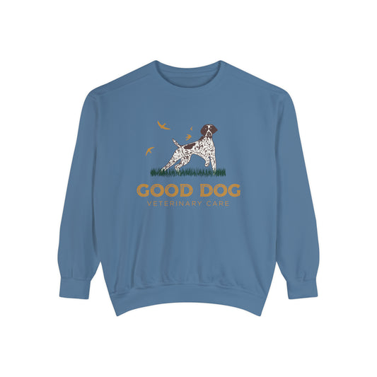 Good Dog Veterinary Care Sweatshirt - Blue Jean
