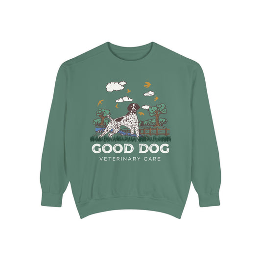 Good Dog Veterinary Care Sweatshirt - Scenic Logo Edition