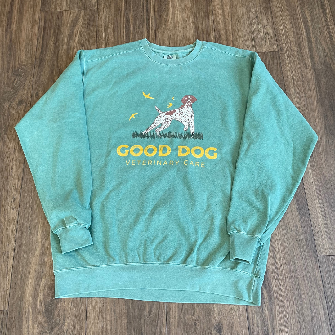 Good Dog Veterinary Care Sweatshirt - Light Green
